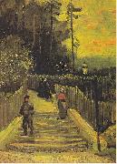 Vincent Van Gogh Small way in Montmartre Sweden oil painting artist